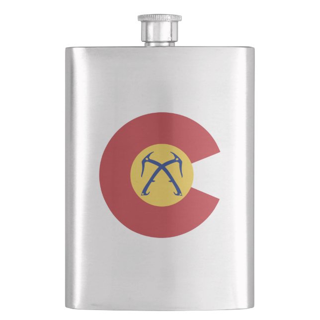 Colorado Ice Tools Hip Flask (Front)