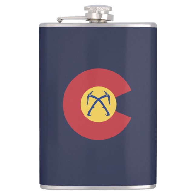 Colorado Ice Tools Hip Flask (Front)