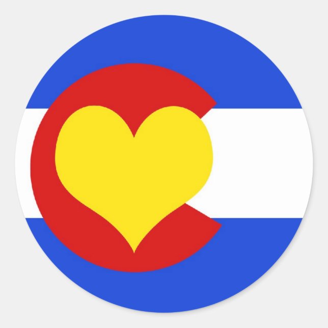Colorado is for Lovers Classic Round Sticker (Front)