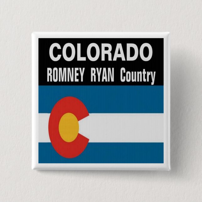 COLORADO is Romney Ryan Country Button (Front)