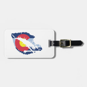 colorado kiss luggage tag