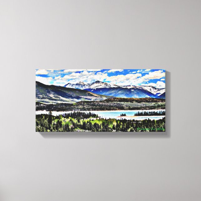 Colorado Lake Canvas Print (Front)