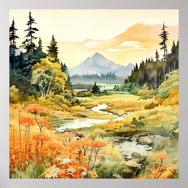 Colorado Landscape Art Poster (Front)