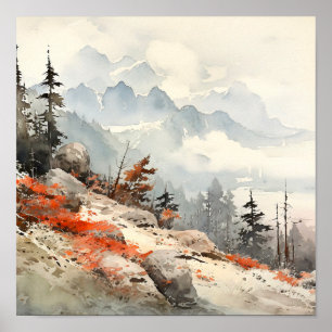 Colorado Landscape Art Poster