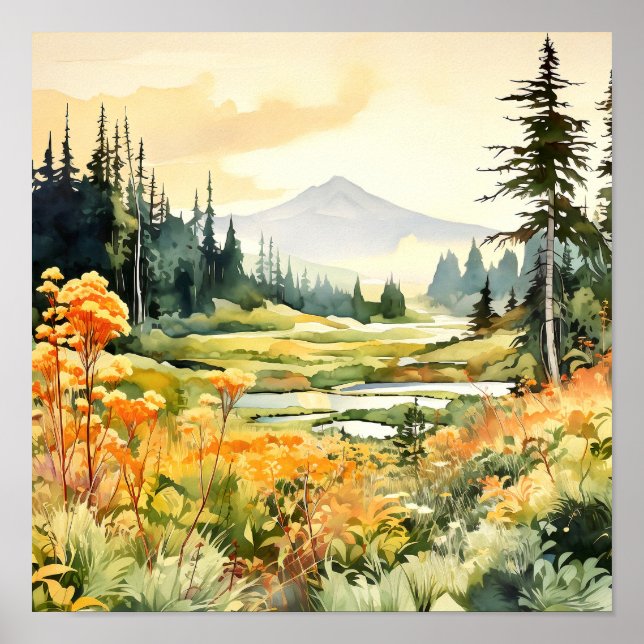 Colorado Landscape Art Poster (Front)