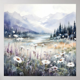 Colorado Landscape Soft Colours Art Poster