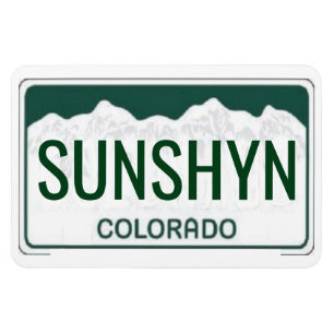 Colorado License Plate Flexible Magnet