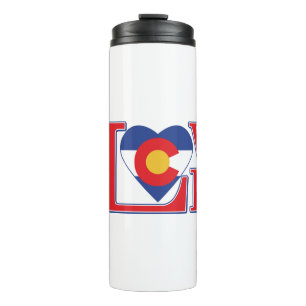 Colorado Love Heart Thermal Tumbler