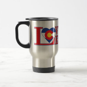 Colorado Love Heart Travel Mug