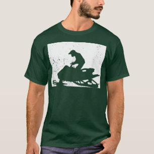 Colorado Map Snowmobile Riding Winter Sports Snowm T-Shirt