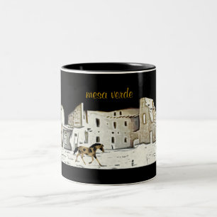Colorado Mesa Verde National Park Two-Tone Coffee Mug