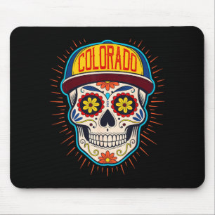 Colorado Mexican Men Sugar Skull Co City Day Of Mouse Mat