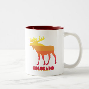 Colorado Moose Two-Tone Coffee Mug