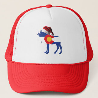 Colorado-Moose with Santa Hat