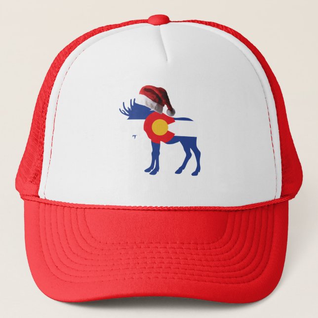 Colorado-Moose with Santa Hat (Front)