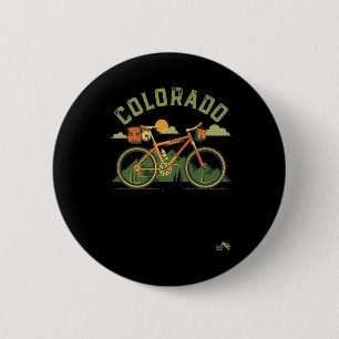 Colorado Mountain Biking - Trekking - Mtb Bike 6 Cm Round Badge