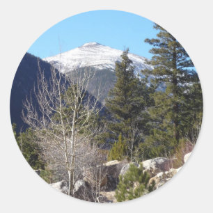 Colorado mountain classic round sticker