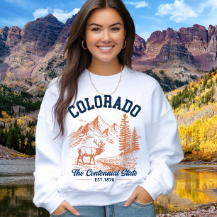 Colorado Mountain Deer Sweatshirt Nature Lover