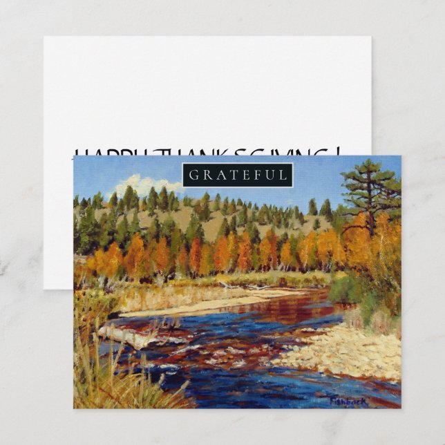 Colorado Mountain Fall Holiday Thanksgiving (Front/Back)