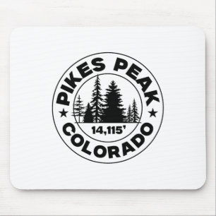 Colorado Mountain Hiking Vintage Pikes Peak Mouse Mat