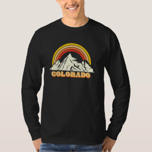 Colorado Mountain Retro Pride Vacation Travel Hike T-Shirt