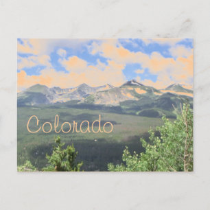 Colorado mountain scenic postcard