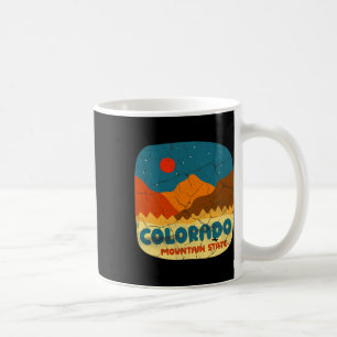 Colorado Mountain State Rocky Mountains Retro Tee Coffee Mug