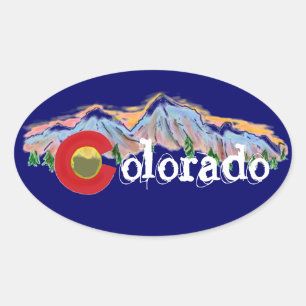 Colorado mountain stickers