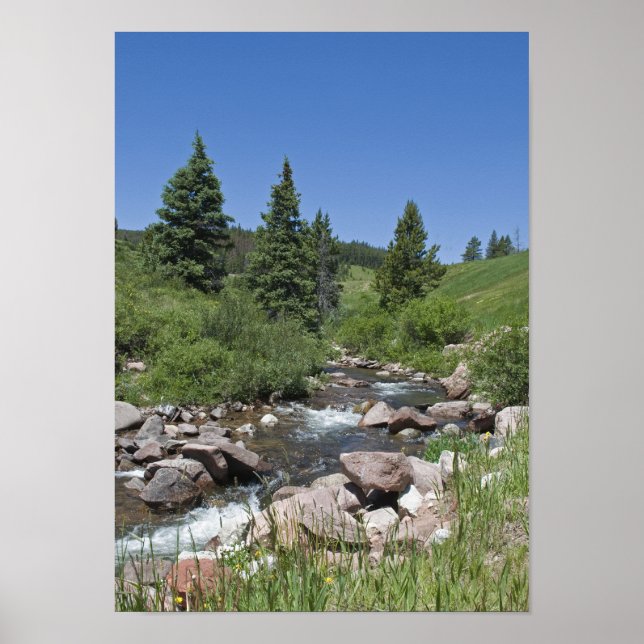 Colorado Mountain Stream Poster (Front)
