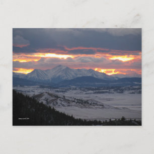 Colorado Mountain Sunset Postcard