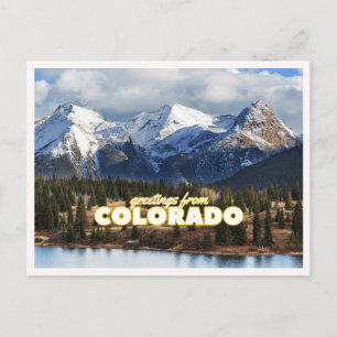 Colorado Mountain Vintage Travel Photo Greeting Postcard