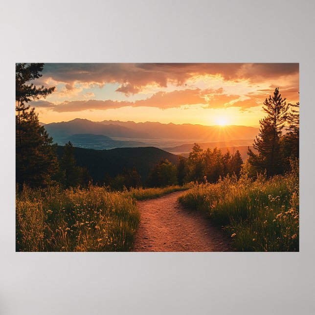 Colorado Mountain Wall Art For Living Room (Front)