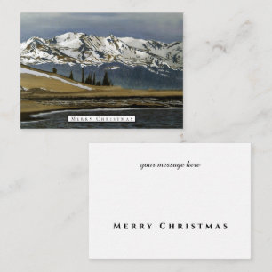 Colorado Mountain Winter Snow Card