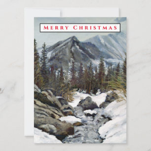 Colorado Mountain with Winter Snow Card