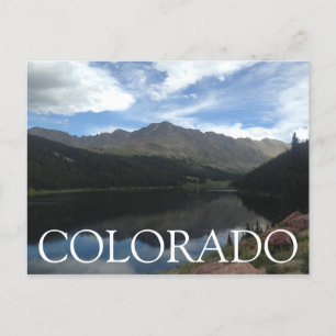 Colorado Mountains and Lake Postcard