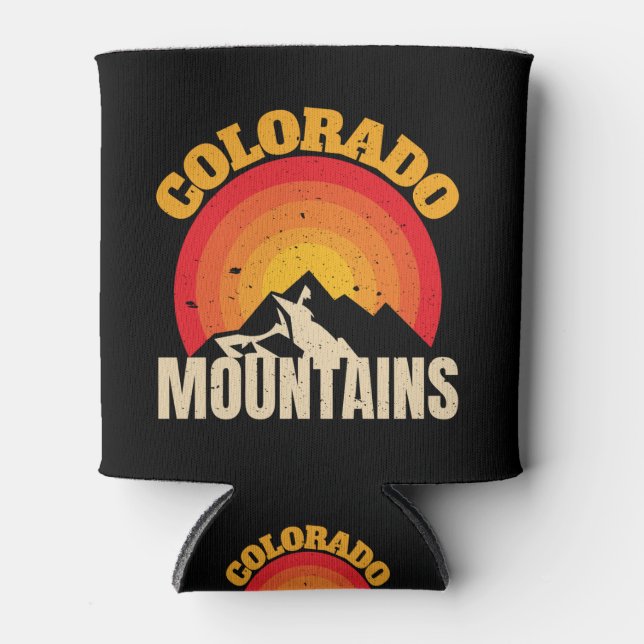 Colorado Mountains Can Cooler (Front)