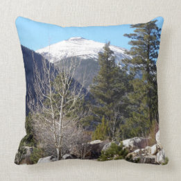 Colorado mountains cushion