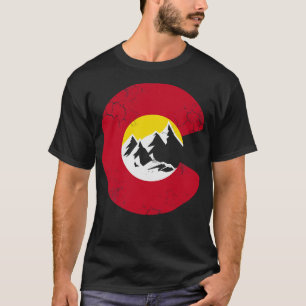 Colorado Mountains Flag T-Shirt
