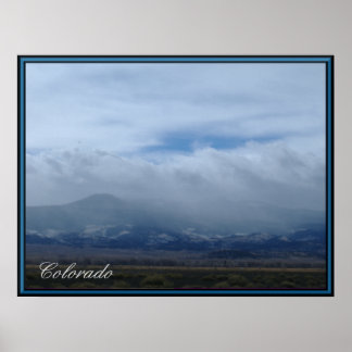Colorado Mountains In The Clouds Poster