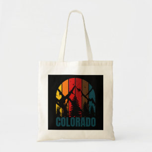 Colorado Mountains Retro Tote Bag