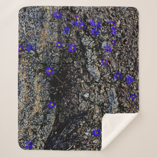 Colorado Mountains Sherpa Blanket