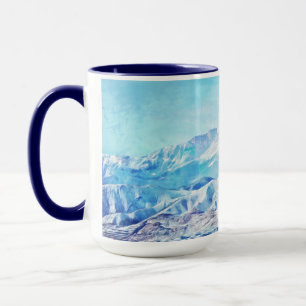 Colorado Mountains Snow Hills Art Mug Cup