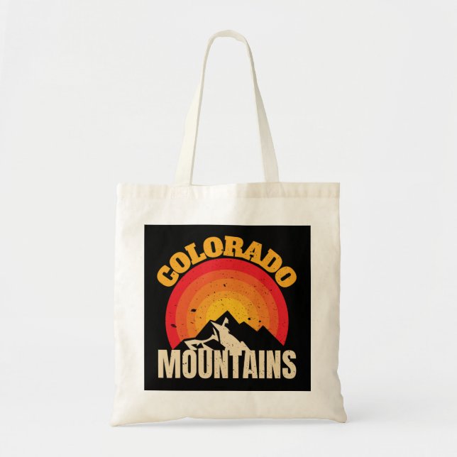 Colorado Mountains Tote Bag (Front)