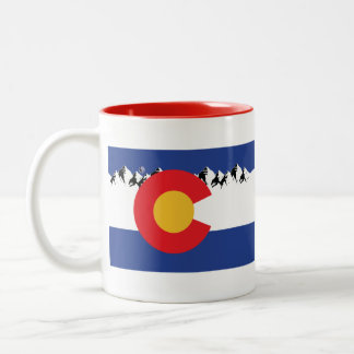 Colorado Mountains Two-Tone Coffee Mug