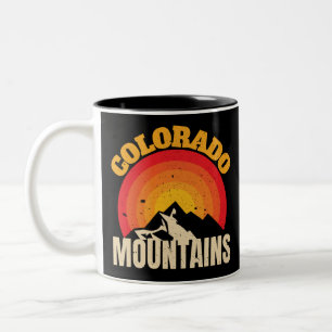 Colorado Mountains Two-Tone Coffee Mug