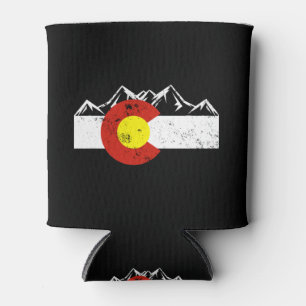 Colorado Mountains Vintage Can Cooler