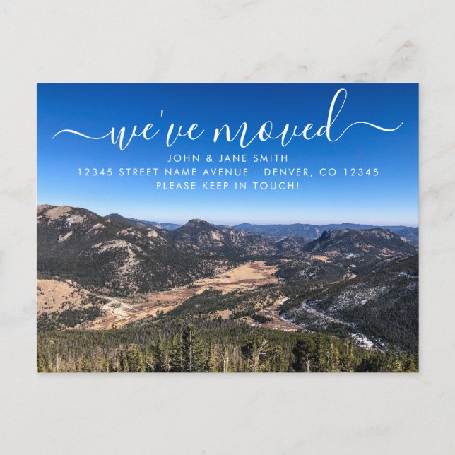 Colorado Moving Announcement Postcard (Front)