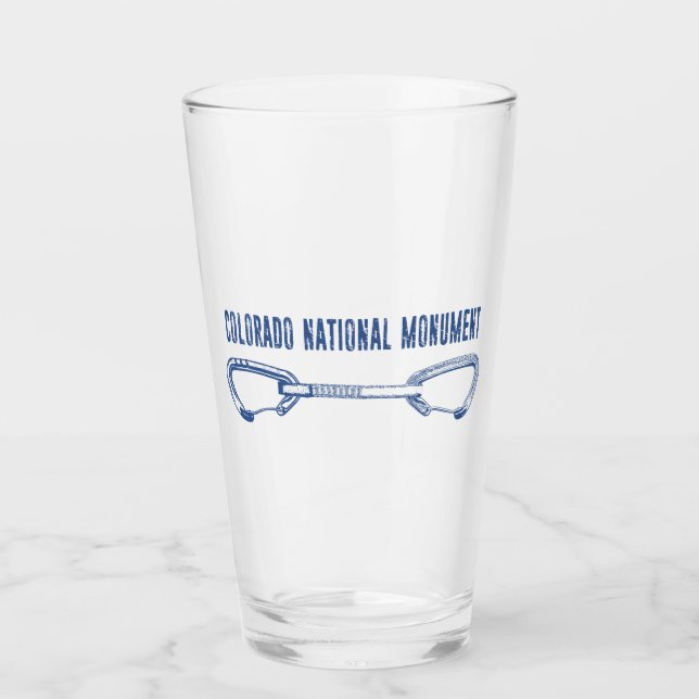 Colorado National Monument Climbing Quickdraw Glass (Front)