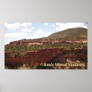 Colorado National Monument scenic canyon poster