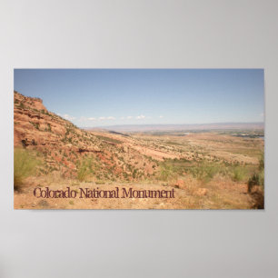 Colorado National Monument scenic rock poster